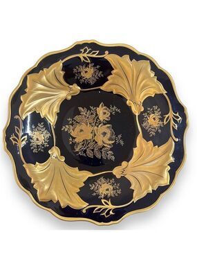 Vintage Stunning Weimar  Echt Kobalt 12.5" "Jutta" Platter  Made In Germany